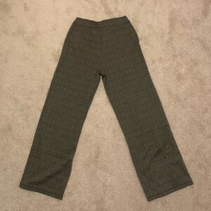 Brown comfortable wide leg work pants